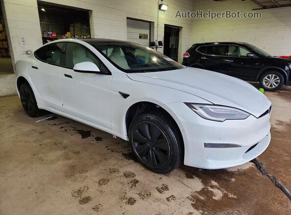 5YJSA1E54MF443761 2021 TESLA MODEL White Delantero derecho