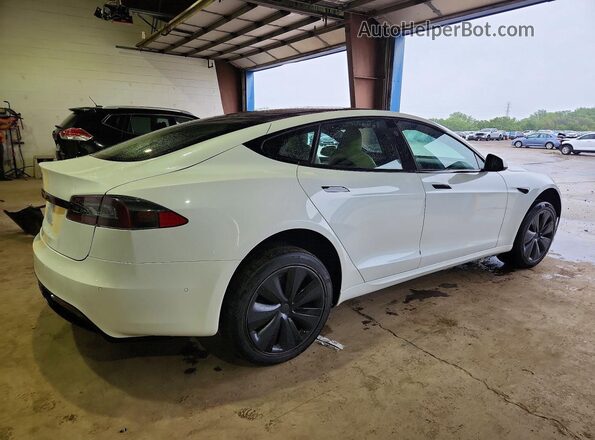 5YJSA1E54MF443761 2021 TESLA MODEL White Trasero derecho