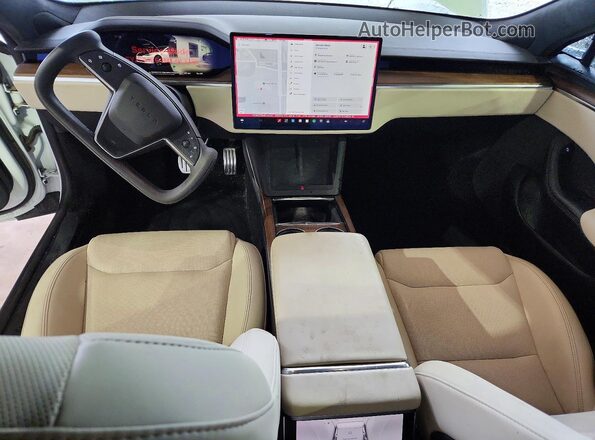 5YJSA1E54MF443761 2021 TESLA MODEL White Vista del salpicadero