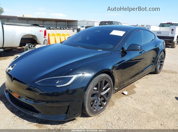 5YJSA1E56NF475919 2022 TESLA MODEL S Black Vista frontal