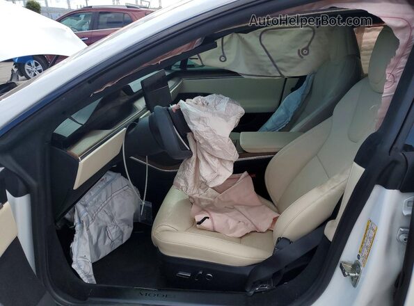 5YJSA1E56NF483003 2022 TESLA MODEL White წინა სალონის ხედი