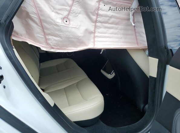 5YJSA1E56NF483003 2022 TESLA MODEL White უკანა სავარძლების ხედი
