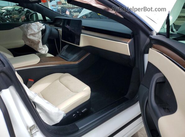 5YJSA1E56NF483003 2022 TESLA MODEL White წინა პანელის ხედი