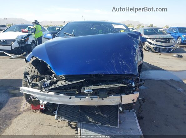5YJSA1E57NF493510 2022 TESLA MODEL S Синий Вид задней части салона