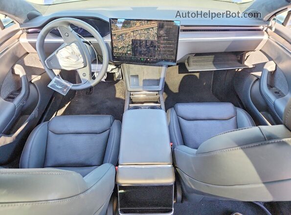 5YJSA1E57PF529330 2023 TESLA MODEL Blue Առջևի վահանակի տեսք