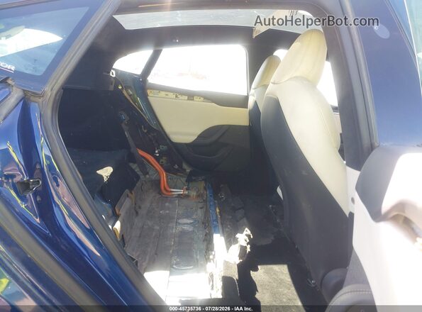 5YJSA1E58MF428471 2021 TESLA MODEL S Синий Вид наклейки с VIN-кодом