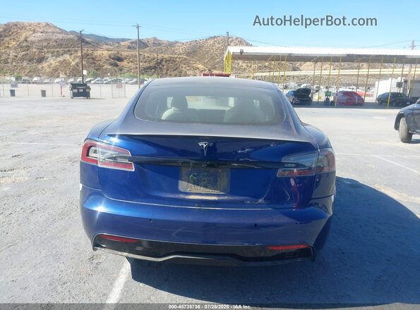 5YJSA1E58MF428471 2021 TESLA MODEL S Синий 