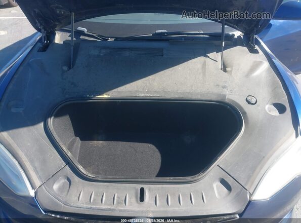 5YJSA1E58MF428471 2021 TESLA MODEL S Синий Вид сзади