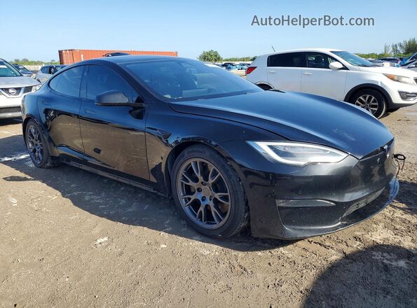 5YJSA1E58MF430351 2021 TESLA MODEL Black Передня права чверть