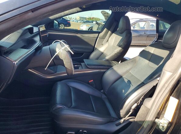 5YJSA1E58MF430351 2021 TESLA MODEL Black Вид салону спереду