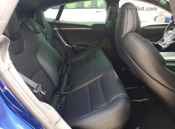 5YJSA1E58NF488140 2022 TESLA MODEL Синий Вид задних сидений