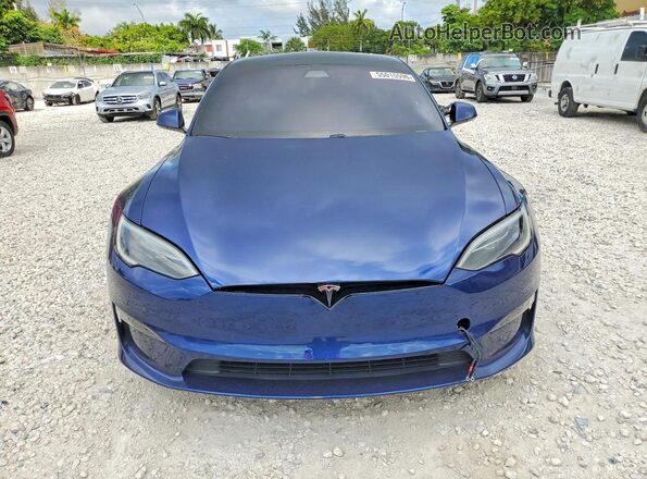 5YJSA1E58NF488140 2022 TESLA MODEL Синий Вид спереди