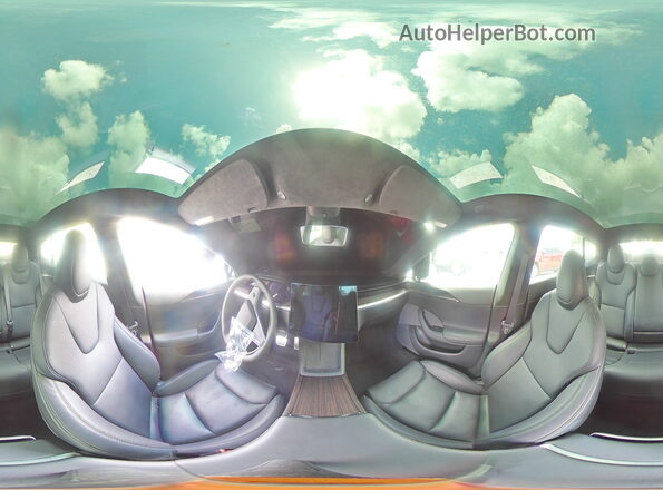 5YJSA1E58NF488140 2022 TESLA MODEL Синий Панорамный вид салона 360°