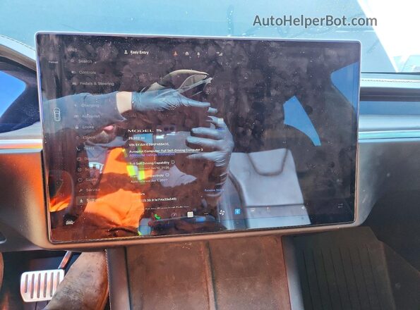 5YJSA1E59NF469435 2022 TESLA MODEL Black Instrument cluster view