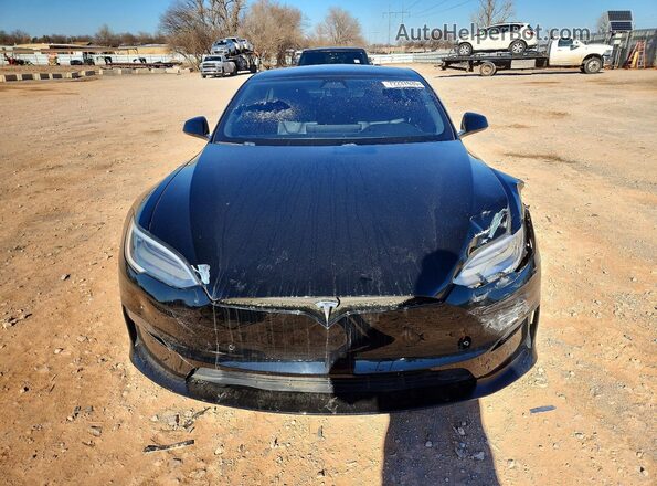 5YJSA1E59NF469435 2022 TESLA MODEL Black Front view