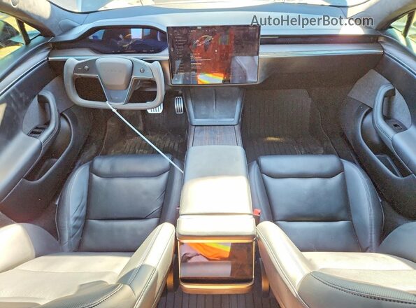 5YJSA1E59NF469435 2022 TESLA MODEL Black Dashboard view