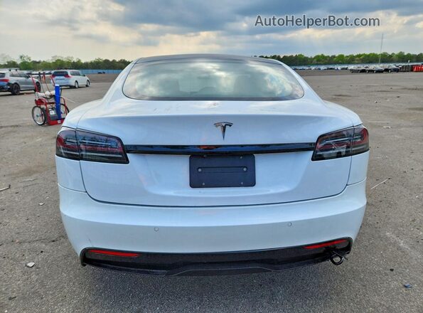 5YJSA1E5XNF487541 2022 TESLA MODEL White Widok z tyłu
