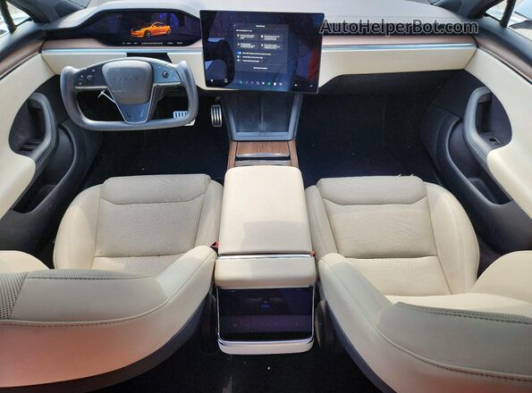 5YJSA1E5XNF487541 2022 TESLA MODEL White Widok deski rozdzielczej