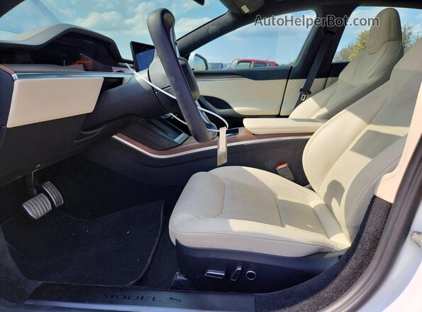 5YJSA1E5XNF487541 2022 TESLA MODEL White Widok wnętrza z przodu