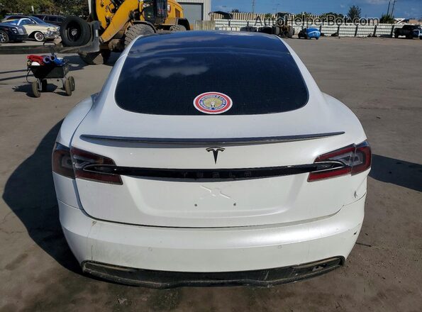 5YJSA1E60MF437237 2021 TESLA MODEL White Հետևի տեսք