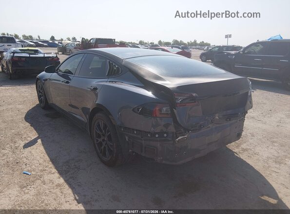 5YJSA1E60NF463063 2022 TESLA MODEL S Gray Trasero izquierdo