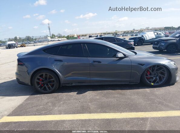 5YJSA1E60PF524527 2023 TESLA MODEL S Gray ხელსაწყოთა პანელის ხედი