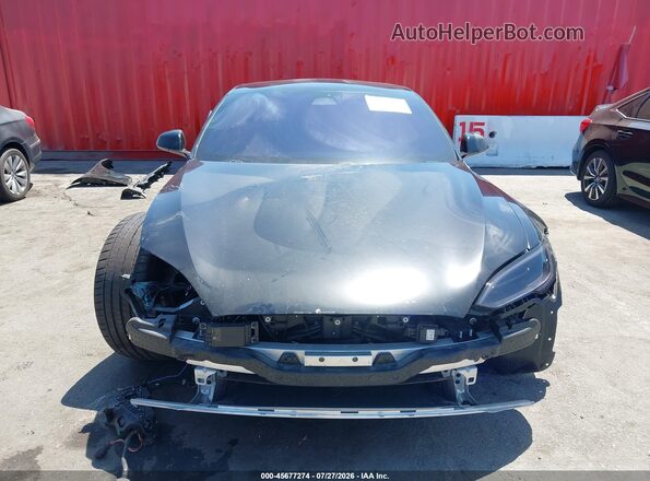 5YJSA1E60PF530859 2023 TESLA MODEL S Черный Вид задней части салона