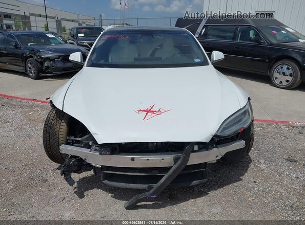5YJSA1E61MF452586 2021 TESLA MODEL S White ხელსაწყოთა პანელის ხედი