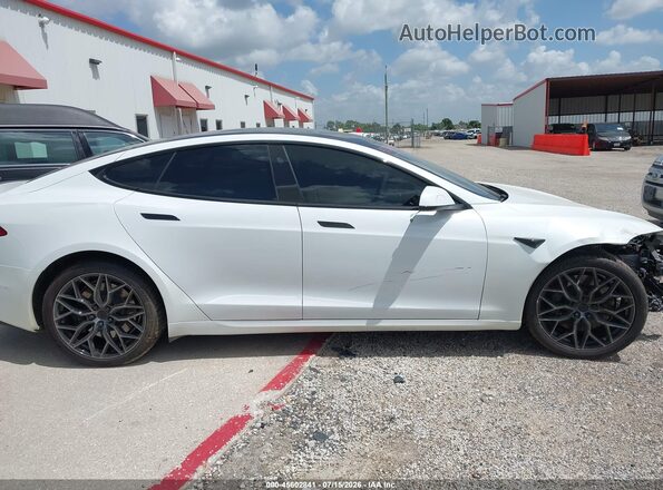 5YJSA1E61MF452586 2021 TESLA MODEL S White უკანა სალონის ხედი