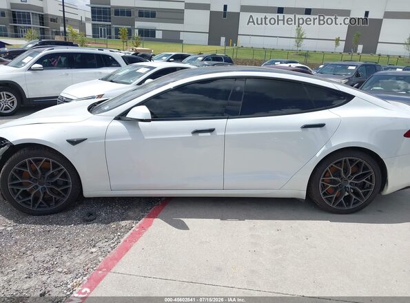 5YJSA1E61MF452586 2021 TESLA MODEL S White სალონის 360-გრადუსიანი ხედი