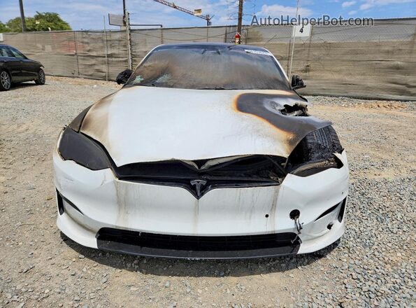 5YJSA1E61MF453043 2021 TESLA MODEL Белый Вид спереди