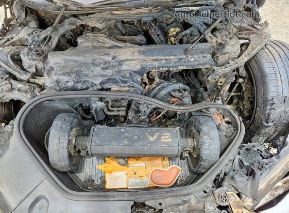 5YJSA1E61MF453043 2021 TESLA MODEL Белый Вид задней части салона