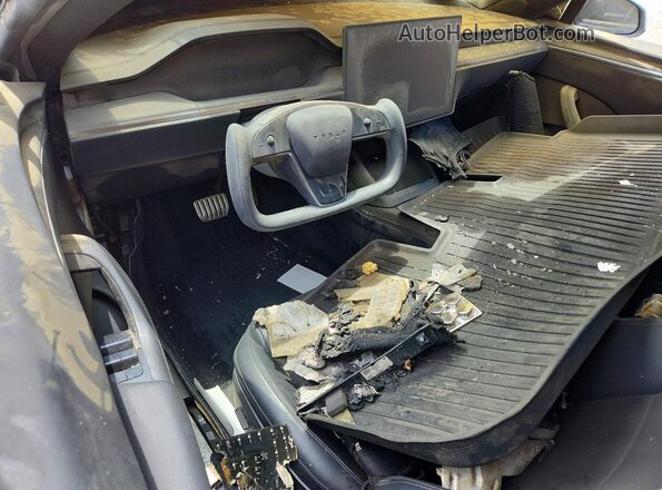 5YJSA1E61MF453043 2021 TESLA MODEL Белый Вид панели приборов