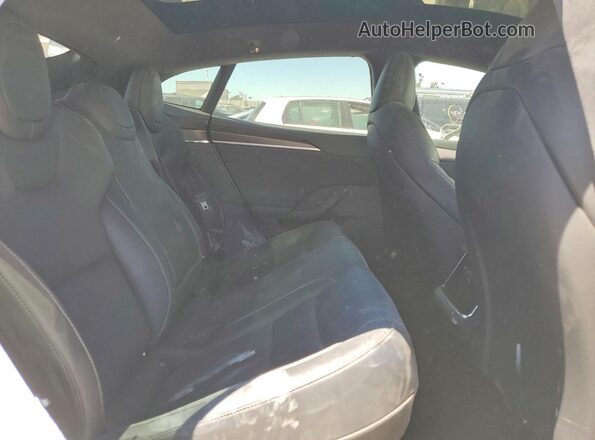 5YJSA1E63NF484019 2022 TESLA MODEL White Vista de los asientos traseros