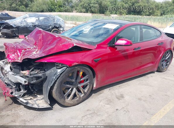 5YJSA1E63PF524831 2023 TESLA MODEL S Red Vista tres cuartos delantera izquierda