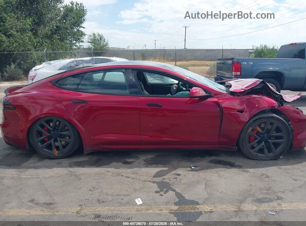 5YJSA1E63PF524831 2023 TESLA MODEL S Red Vista interior trasera