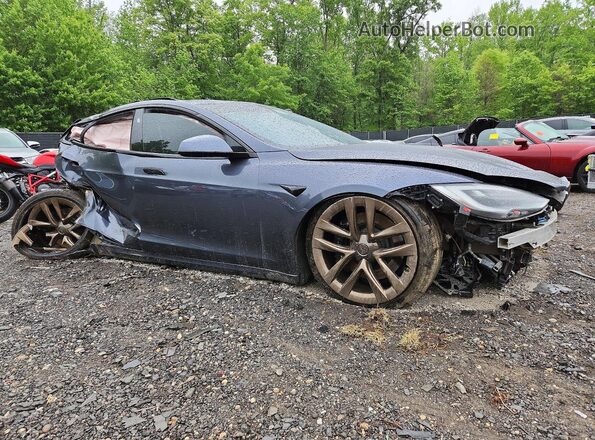 5YJSA1E65MF447066 2021 TESLA MODEL Gray წინა მარჯვენა
