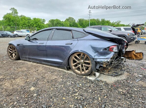 5YJSA1E65MF447066 2021 TESLA MODEL Gray უკანა მარცხენა