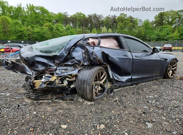 5YJSA1E65MF447066 2021 TESLA MODEL Gray უკანა მარჯვენა