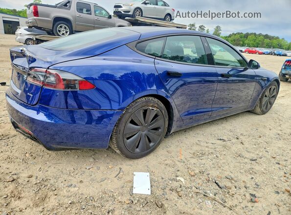5YJSA1E66MF443205 2021 TESLA MODEL Blue უკანა მარჯვენა