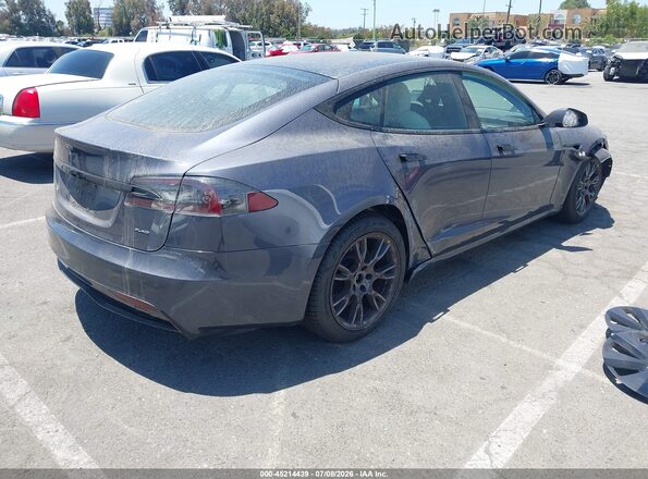 5YJSA1E66MF445701 2021 TESLA MODEL S Gray Հետևի աջ