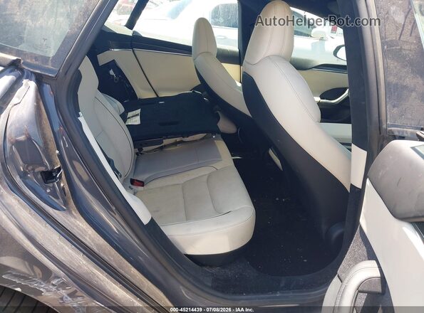5YJSA1E66MF445701 2021 TESLA MODEL S Gray VIN կոդի պիտակի տեսք