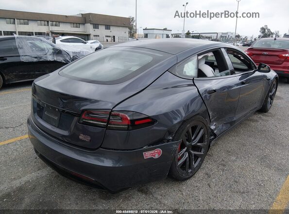 5YJSA1E66PF522037 2023 TESLA MODEL S Серый Задняя правая четверть