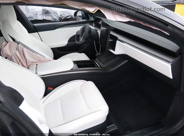 5YJSA1E66PF522037 2023 TESLA MODEL S Серый Вид салона спереди