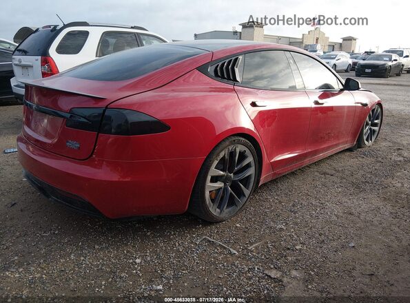 5YJSA1E67NF462623 2022 TESLA MODEL S Красный Задняя правая четверть