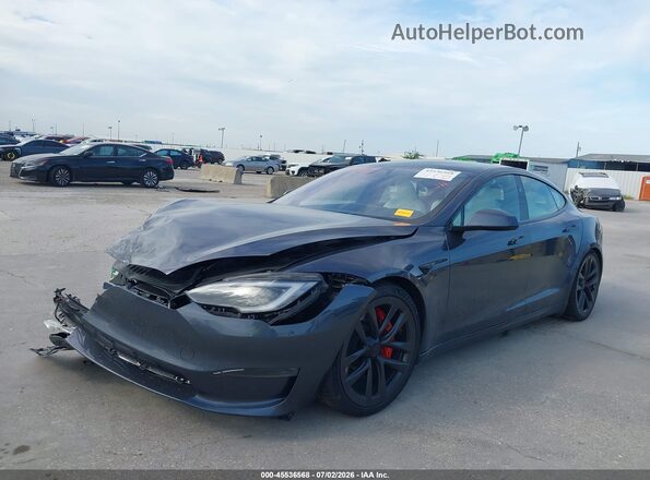 5YJSA1E69PF504261 2023 TESLA MODEL S Белый Передняя левая четверть