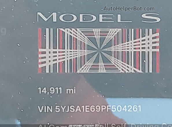 5YJSA1E69PF504261 2023 TESLA MODEL S Белый 