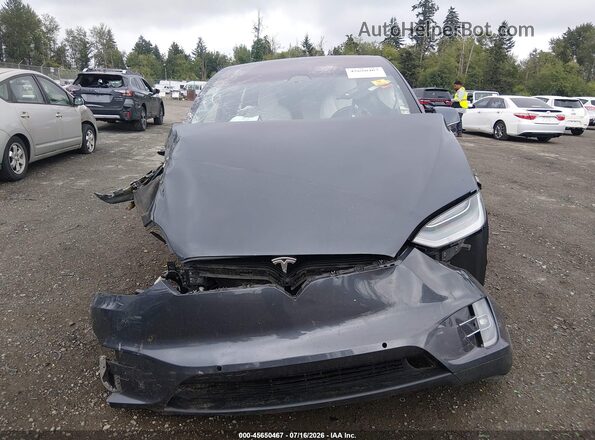 5YJXCAE21LF239875 2020 TESLA MODEL X Gray Вид щитка приладів