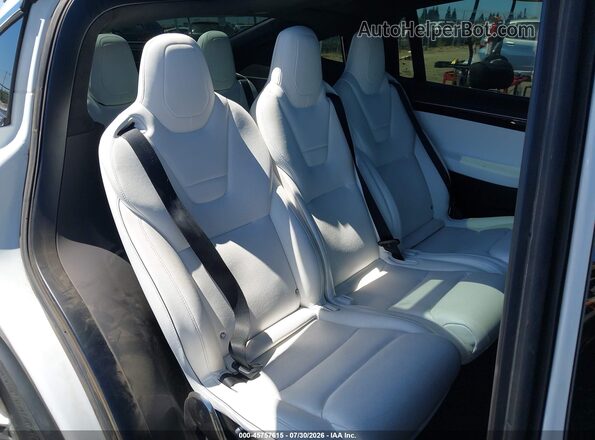 5YJXCAE25GF020214 2016 TESLA MODEL X White VIN კოდის სტიკერის ხედი