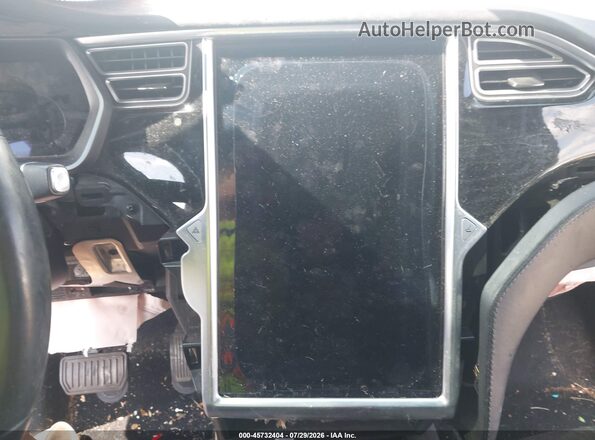 5YJXCAE25GF020357 2016 TESLA MODEL X White Widok tylnych siedzeń